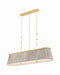 Hudson Valley - 8549-AGB - Three Light Linear - Valeria - Aged Brass