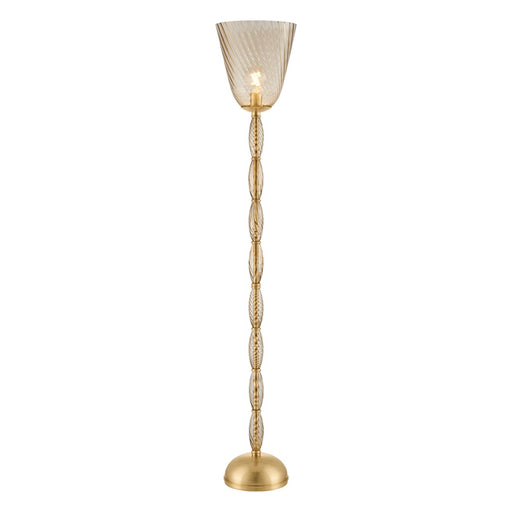 Bleecker One Light Floor Lamp Aged Brass