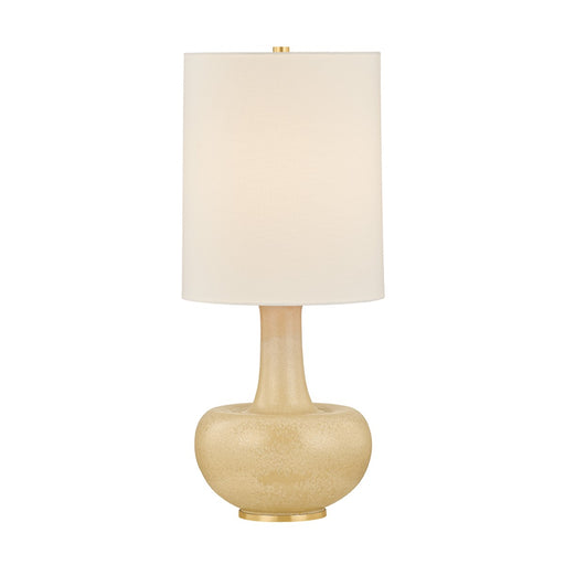 Plum Point One Light Table Lamp Aged Brass