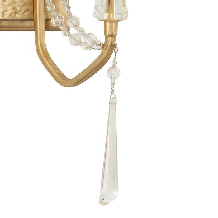 Varaluz - 270W02BK - Two Light Wall Sconce - Barcelona - Brass Kisser