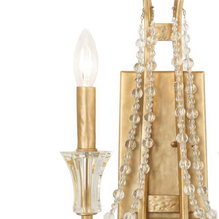 Varaluz - 270W02BK - Two Light Wall Sconce - Barcelona - Brass Kisser