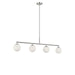Generation Lighting - GLC1814BNE - Four Light Linear Chandelier - Nube - Brushed Nickel