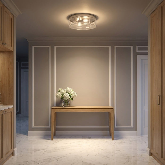 Generation Lighting - GLF1722BNE - Two Light Flush Mount - Rhett - Brushed Nickel