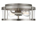 Generation Lighting - GLF1732BN - Two Light Flush Mount - Lumra - Brushed Nickel