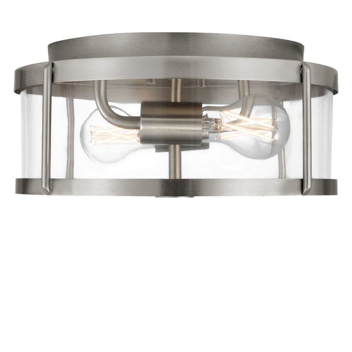 Generation Lighting - GLF1732BNE - Two Light Flush Mount - Lumra - Brushed Nickel