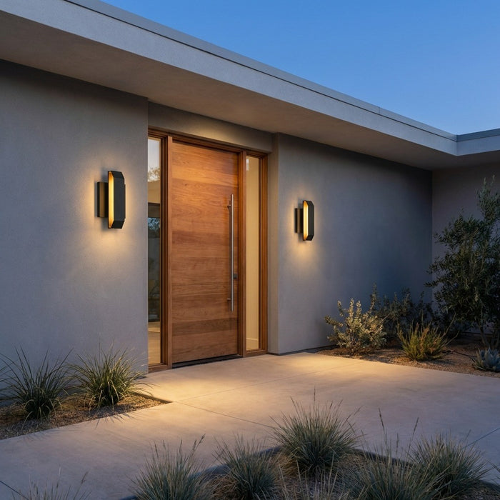 Generation Lighting - GLO1471TXB-L - LED Outdoor Wall Lantern - Lakemont - Textured Black