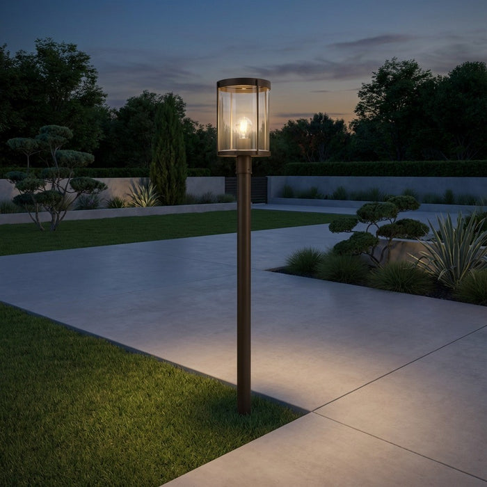 Generation Lighting - GLO1741C-ANBZ - One Light Outdoor Post Lantern - Luning - Antique Bronze