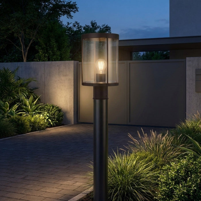 Generation Lighting - GLO1741C-ANBZE - One Light Outdoor Post Lantern - Luning - Antique Bronze
