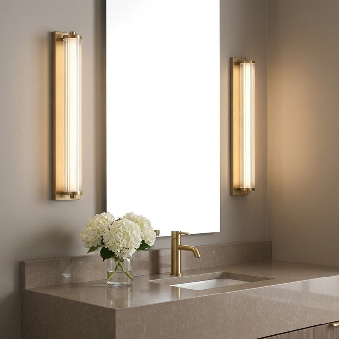 Generation Lighting - GLV1521SB-L - LED Vanity - Weston - Satin Brass