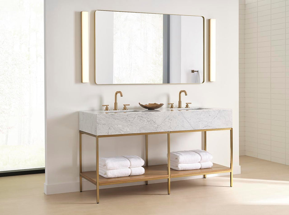 Generation Lighting - GLV1591SB-L - LED Vanity - Panna - Satin Brass