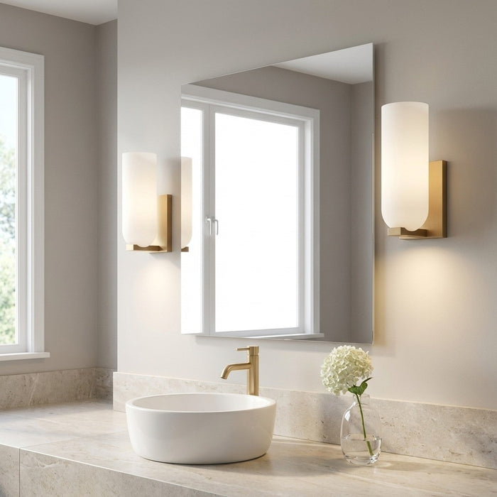 Generation Lighting - GLV1951SB - One Light Vanity - Neblina - Satin Brass