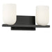 Generation Lighting - GLV1962MBK - Two Light Vanity - Neblina - Midnight Black