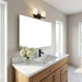 Generation Lighting - GLV1962MBKE - Two Light Vanity - Neblina - Midnight Black