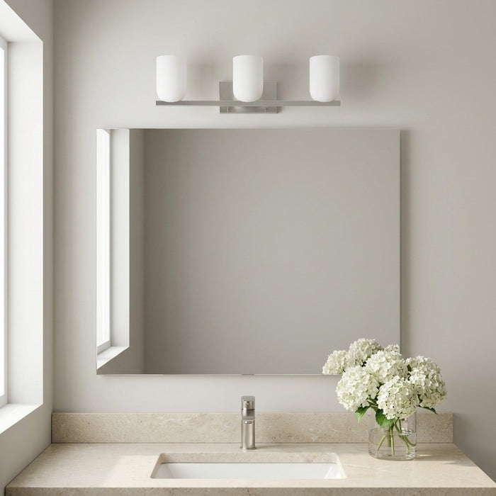 Generation Lighting - GLV1973BN - Three Light Vanity - Neblina - Brushed Nickel