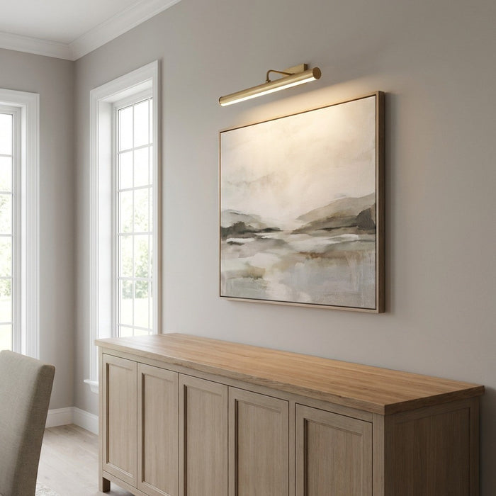 Generation Lighting - GLW2031SB - LED Picture Light - Loxen - Satin Brass