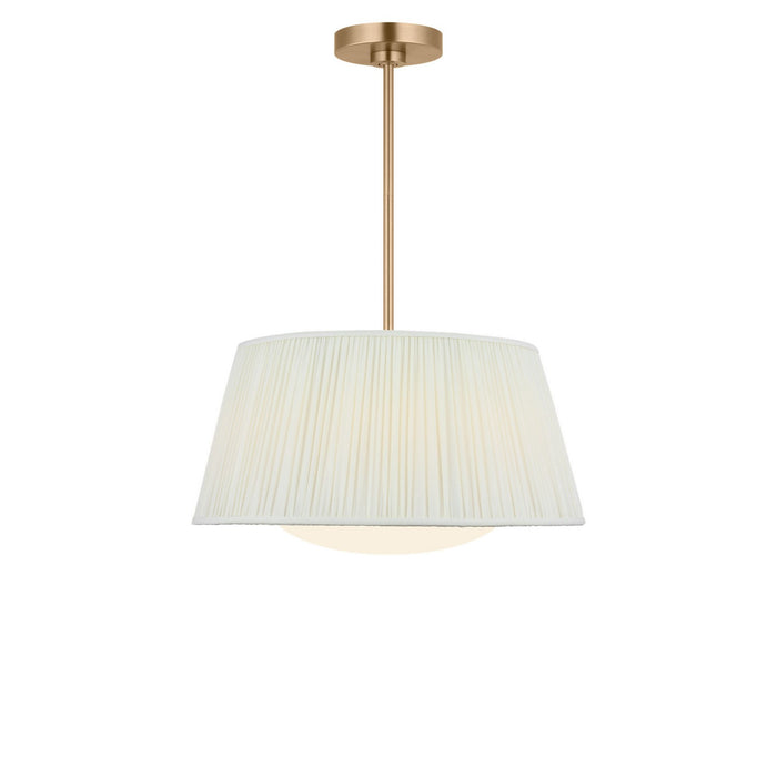 Generation Lighting - GLP1873SBE - Three Light Pendant - Vilera - Satin Brass