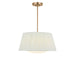 Generation Lighting - GLP1873SBE - Three Light Pendant - Vilera - Satin Brass