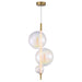 Studio M - SM24932IRNAB - LED Pendant - Dreamer - Natural Aged Brass