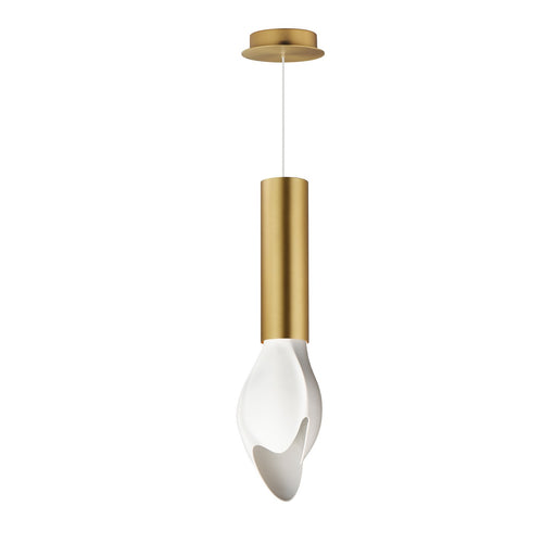 Burgeon LED Pendant Natural Aged Brass