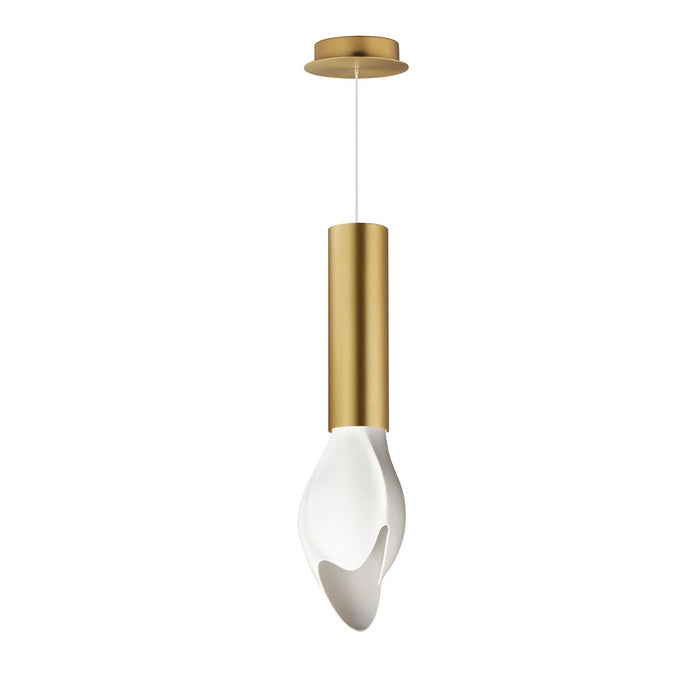 Studio M - SM30141WTNAB - LED Pendant - Burgeon - Natural Aged Brass