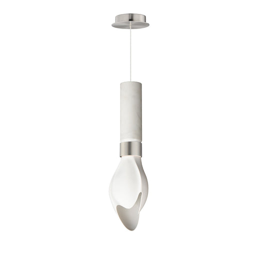 Burgeon LED Pendant Satin Nickel
