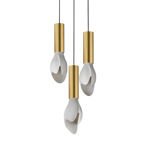 Burgeon LED Pendant Natural Aged Brass
