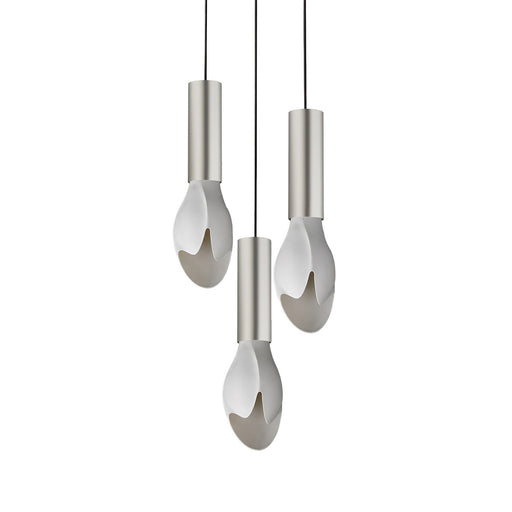 Burgeon LED Pendant Satin Nickel