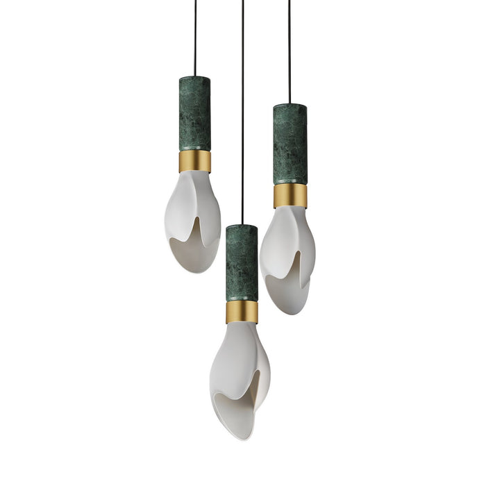 Studio M - SM30143WTVAMNAB - LED Pendant - Burgeon - Natural Aged Brass