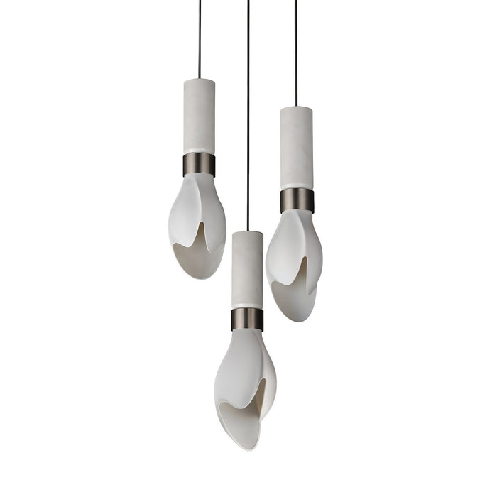 Studio M - SM30143WTWCMSN - LED Pendant - Burgeon - Satin Nickel