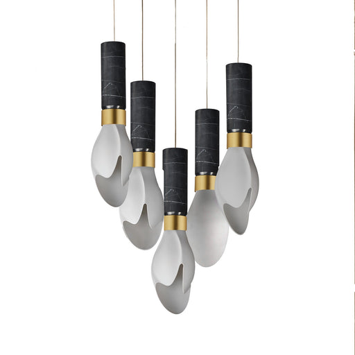 Burgeon LED Pendant Natural Aged Brass