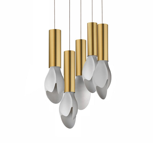 Burgeon LED Pendant Natural Aged Brass
