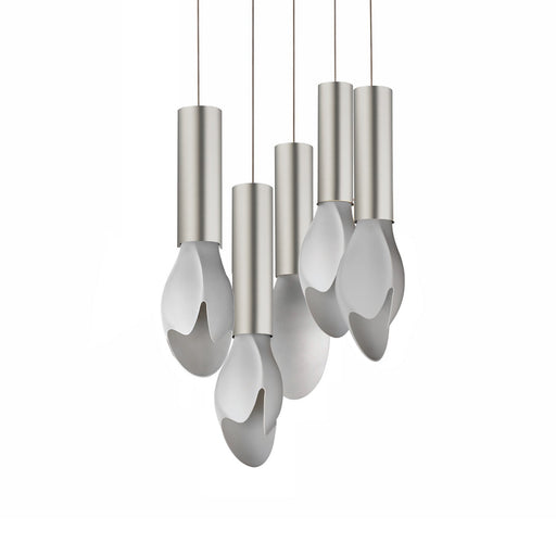 Burgeon LED Pendant Satin Nickel