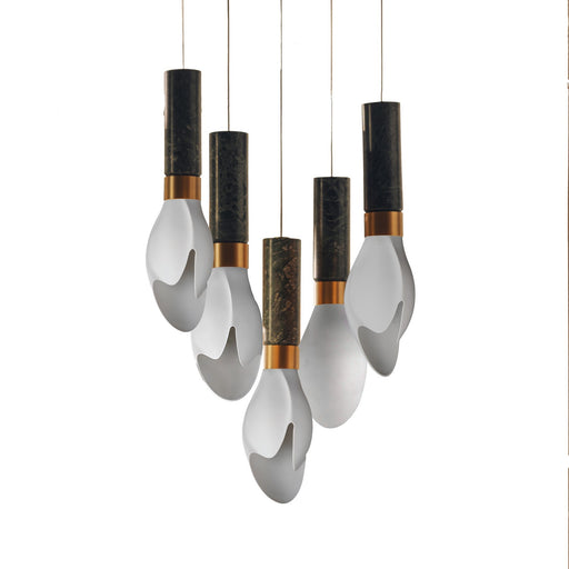 Burgeon LED Pendant Natural Aged Brass