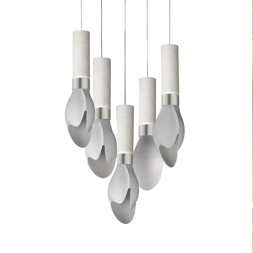 Burgeon LED Pendant Satin Nickel