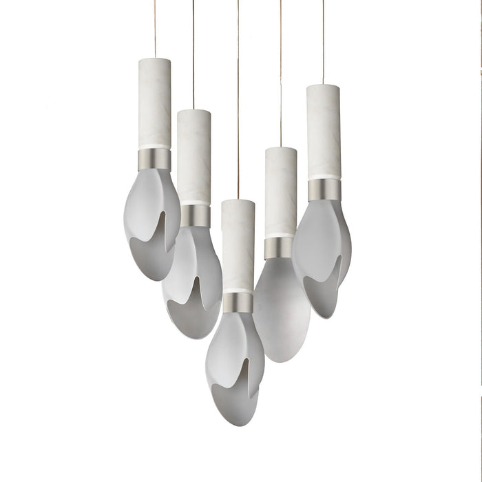 Studio M - SM30145WTWCMSN - LED Pendant - Burgeon - Satin Nickel