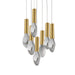 Studio M - SM30147WTNAB - LED Pendant - Burgeon - Natural Aged Brass