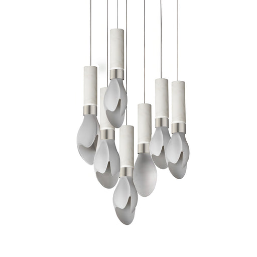 Burgeon LED Pendant Satin Nickel