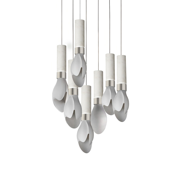 Studio M - SM30147WTWCMSN - LED Pendant - Burgeon - Satin Nickel