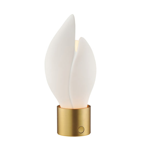 Burgeon LED Table Lamp Natural Aged Brass