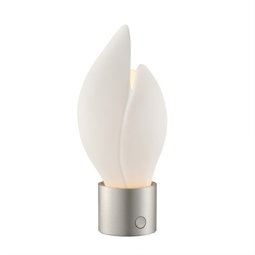 Burgeon LED Table Lamp Satin Nickel