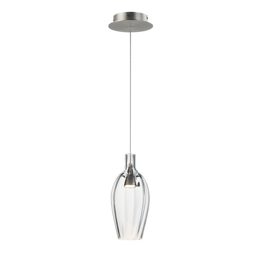Ray Dance LED Pendant Brushed Aluminum