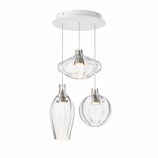 Ray Dance LED Pendant Brushed Aluminum