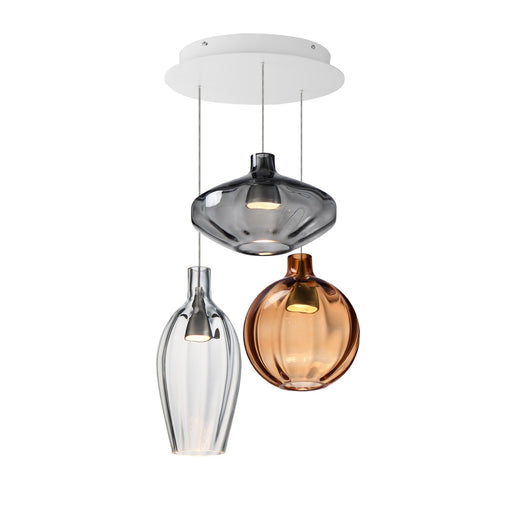 Ray Dance LED Pendant Brushed Aluminum