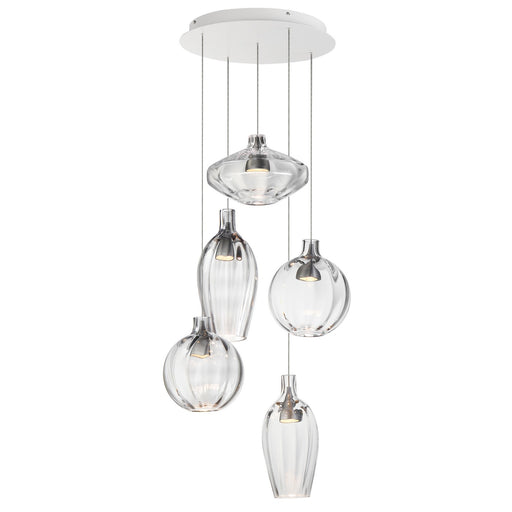 Ray Dance LED Pendant Brushed Aluminum