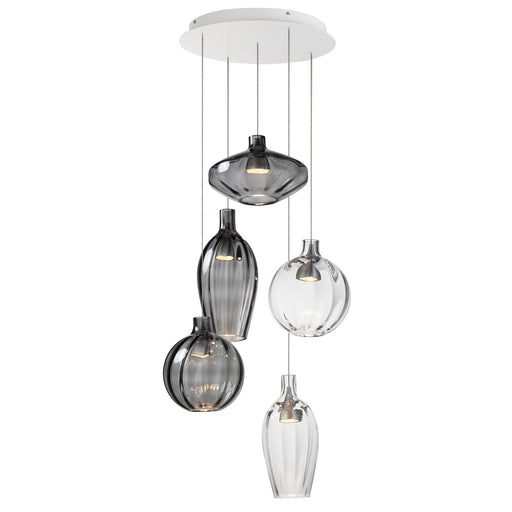 Ray Dance LED Pendant Brushed Aluminum