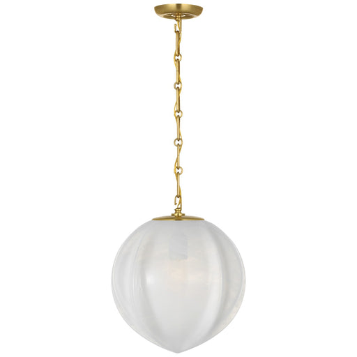Visual Comfort Signature - ARN 5025HAB-WSG - LED Pendant - Rae - Hand-Rubbed Antique Brass