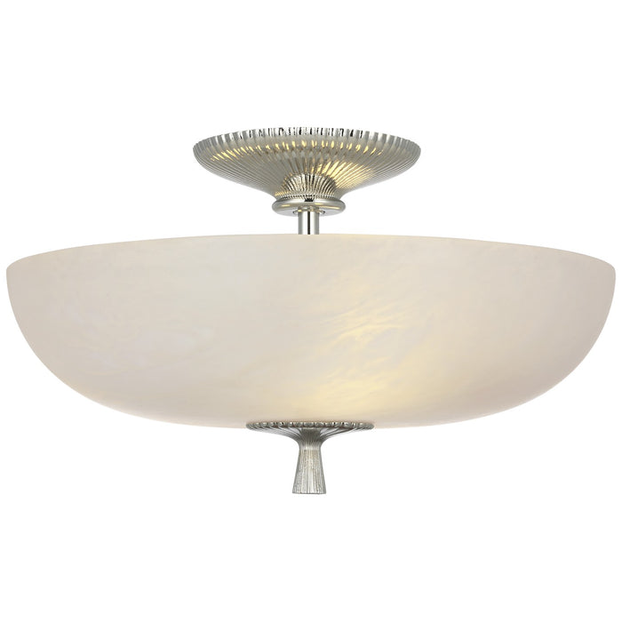 Visual Comfort Signature - ARN 4415PN-ALB - LED Semi-Flush Mount - Pascal - Polished Nickel
