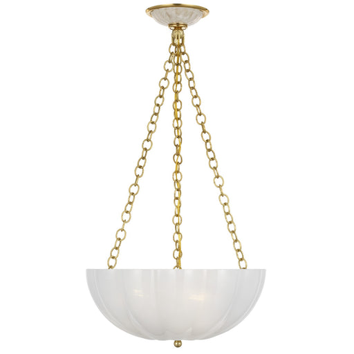 Visual Comfort Signature - ARN 5017HAB-WSG - LED Chandelier - Rosehill - Hand-Rubbed Antique Brass