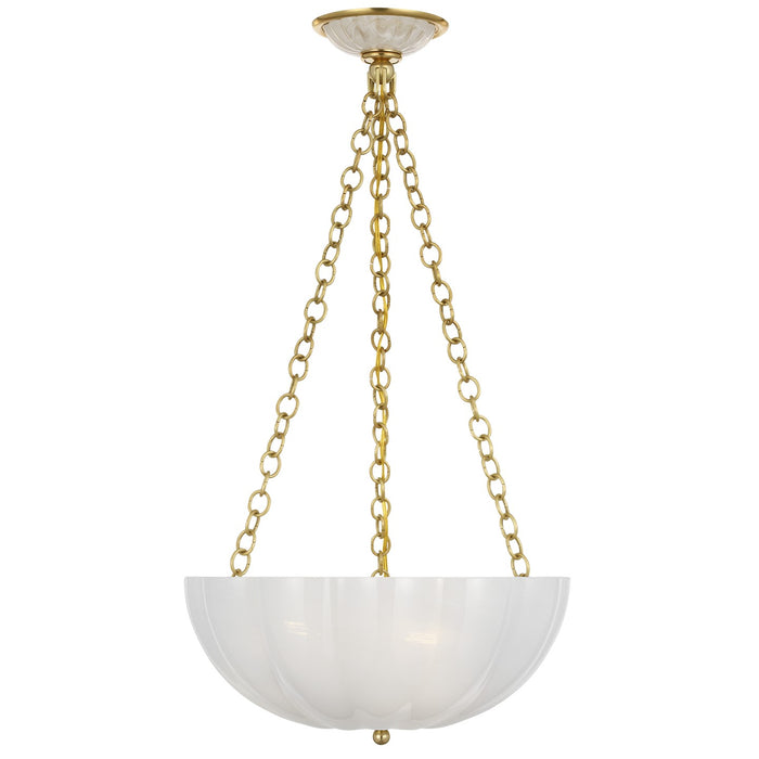 Visual Comfort Signature - ARN 5017HAB-WSG - LED Chandelier - Rosehill - Hand-Rubbed Antique Brass