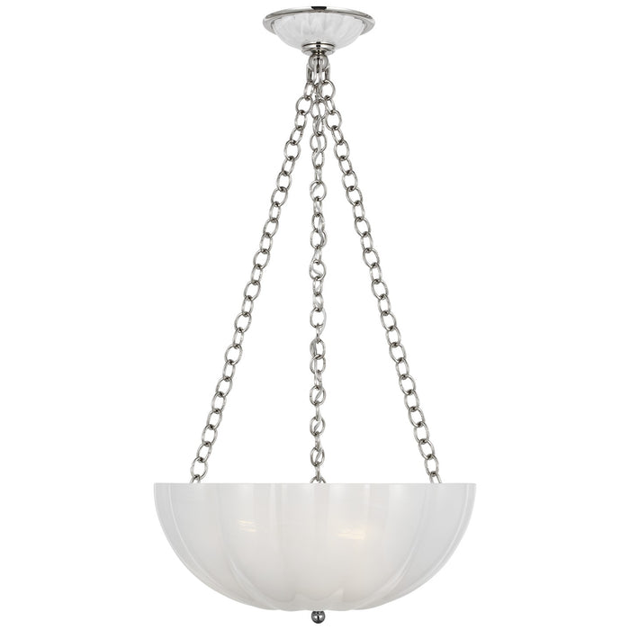 Visual Comfort Signature - ARN 5017PN-WSG - LED Chandelier - Rosehill - Polished Nickel